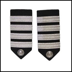 Air Force‎ Hard Shoulder Boards Pilot Epaulets Four Bar Airline